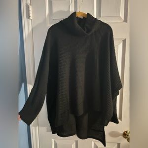 EUC! WORN ONCE! Size L, Boutique Brand “Talulah” “Cece Brush Black Thermal Top”,